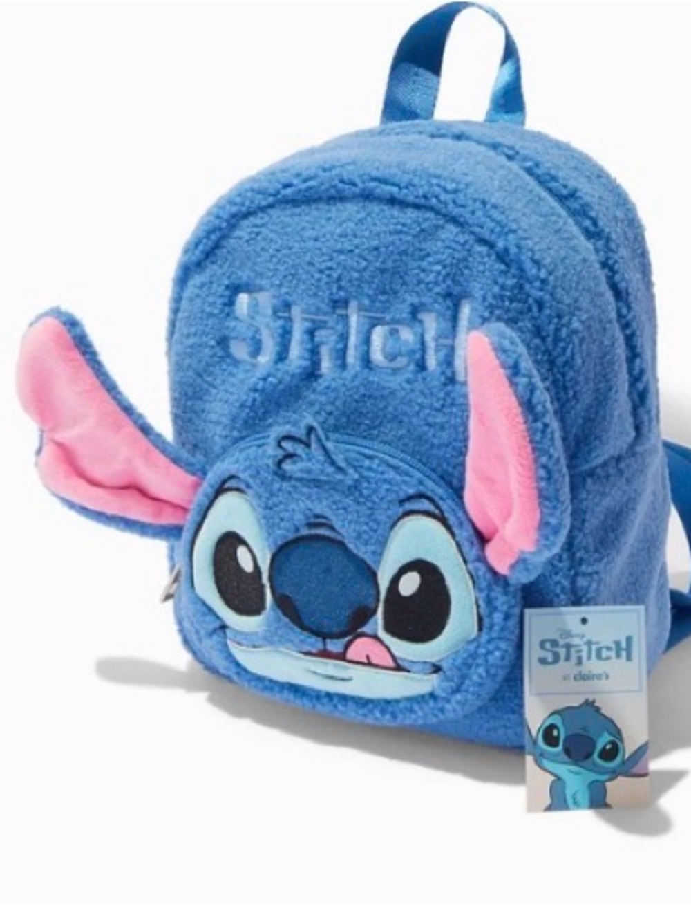 Disney Stitch Furry Backpack Claire’s Exclusive